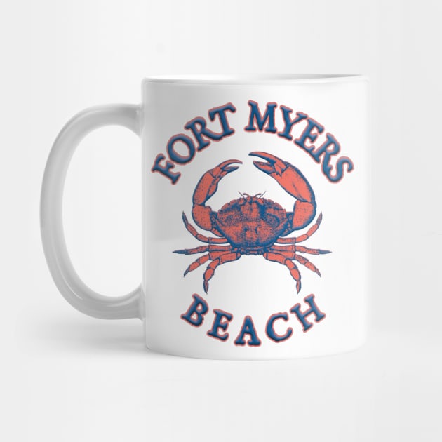 Fort Myers Beach, Florida with Stone Crab and Wind Rose (Two-Sided) by jcombs